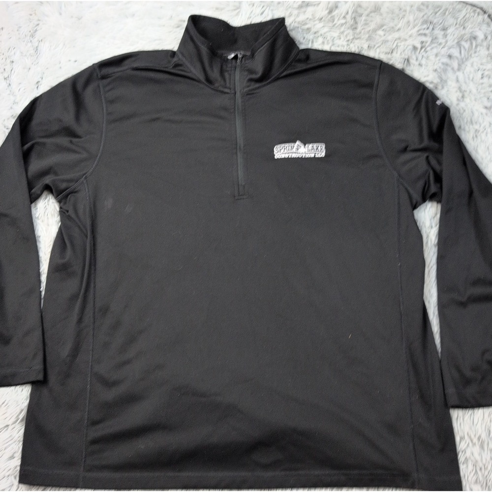 The North Face Sweatshirt Mens XXL Black Half Zip Outdoors Comfort Construction